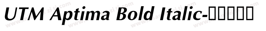 UTM Aptima Bold Italic字体转换